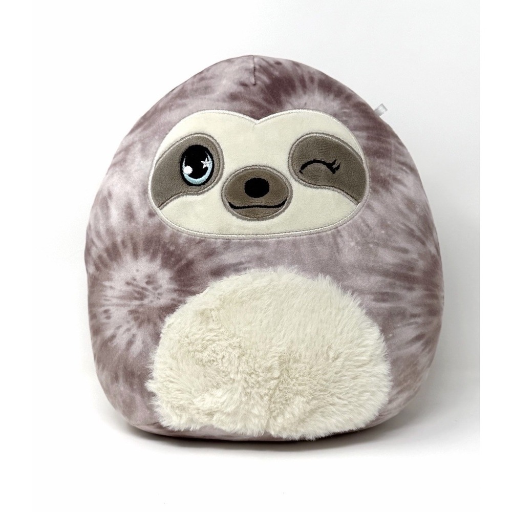 Squishmallows Akira Sloth Plush 8" Scented Tie Dye Winking Mystery Squad 1039